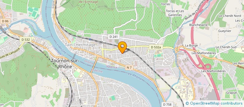 localisation de l'entreprise MONSIEUR CEDRIC FAYOL  TAIN-L'HERMITAGE