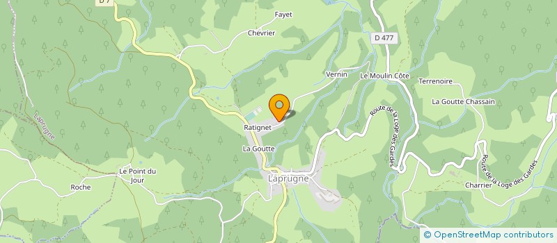 localisation de l'entreprise MONSIEUR CEDRIC FELIX  LA CHABANNE