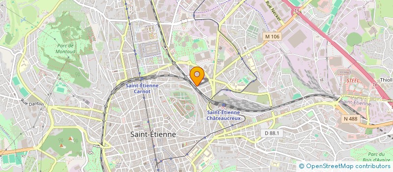 localisation de l'entreprise MONSIEUR CEDRIC FERNANDEZ  SAINT-ETIENNE