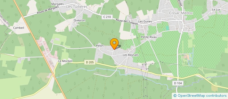 localisation de l'entreprise MONSIEUR CEDRIC FERNANDEZ  CISSAC-MEDOC