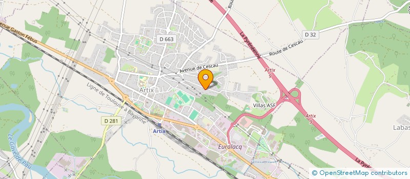 localisation de l'entreprise MONSIEUR CEDRIC FERREIRA à ARTIX