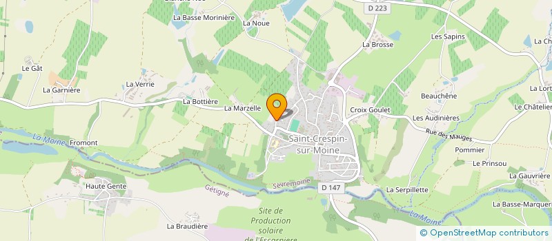 localisation de l'entreprise MONSIEUR CEDRIC FERRES à SEVREMOINE