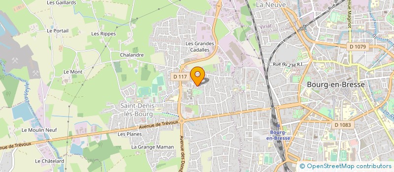 localisation de l'entreprise MONSIEUR CEDRIC FETTET  SAINT-DENIS-LES-BOURG