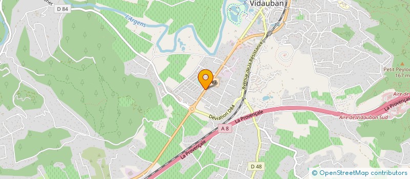 localisation de l'entreprise MONSIEUR CEDRIC FILIPPI  VIDAUBAN