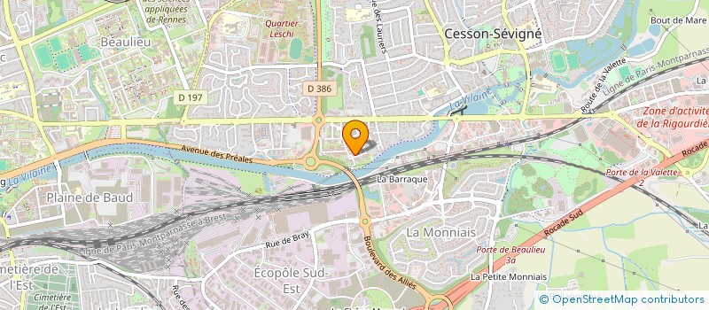 localisation de l'entreprise MONSIEUR CEDRIC FILLAUT  CESSON-SEVIGNE