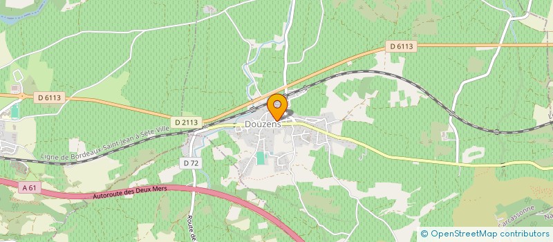 localisation de l'entreprise MONSIEUR CEDRIC FLEURY  DOUZENS