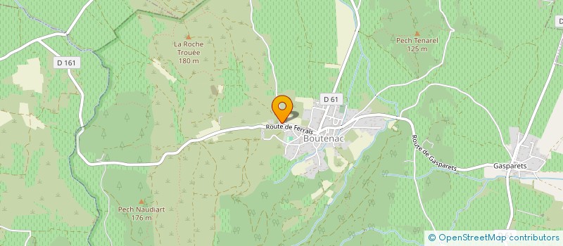 localisation de l'entreprise MONSIEUR CEDRIC FOISSAC  BOUTENAC