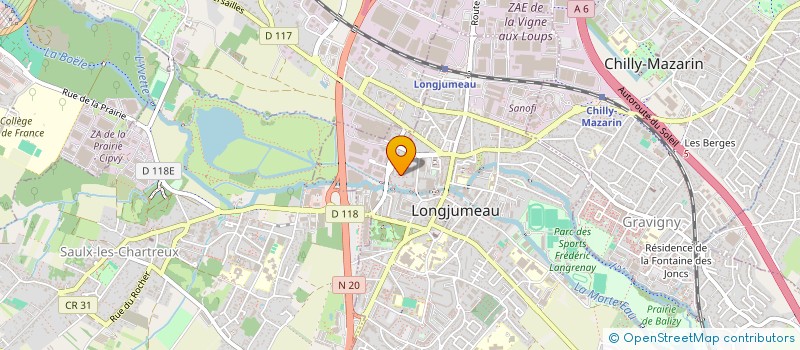localisation de l'entreprise MONSIEUR CEDRIC FOLLIOT à LONGJUMEAU