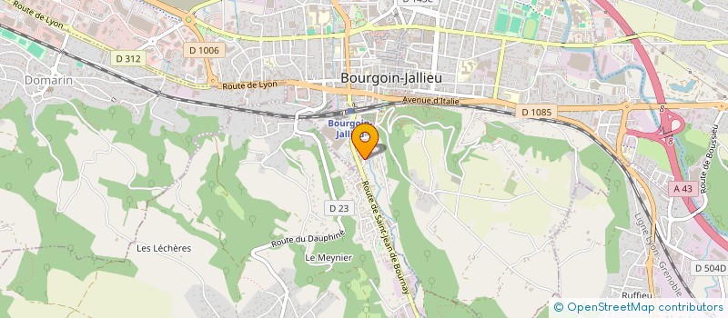 localisation de l'entreprise MONSIEUR CEDRIC FONT à BOURGOIN-JALLIEU