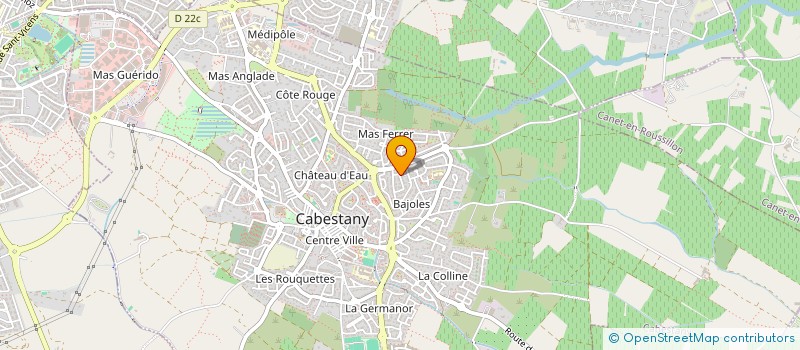 localisation de l'entreprise MONSIEUR CEDRIC FONTAINE à CABESTANY