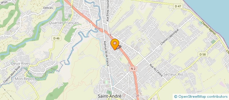 localisation de l'entreprise MONSIEUR CEDRIC FONTAINE à SAINT-ANDRE