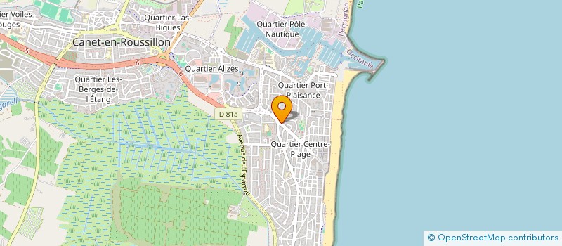 localisation de l'entreprise MONSIEUR CEDRIC FONTANA  CANET-EN-ROUSSILLON