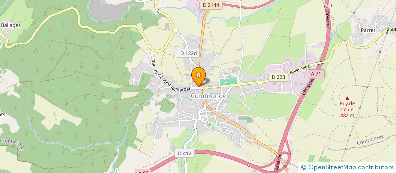 localisation de l'entreprise MONSIEUR CEDRIC FONTY  COMBRONDE