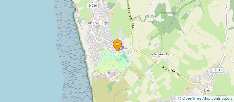 localisation de l'entreprise MONSIEUR CEDRIC FORESTIER  EQUIHEN-PLAGE