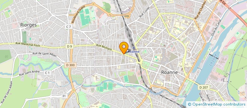 localisation de l'entreprise MONSIEUR CEDRIC FORGE à ROANNE