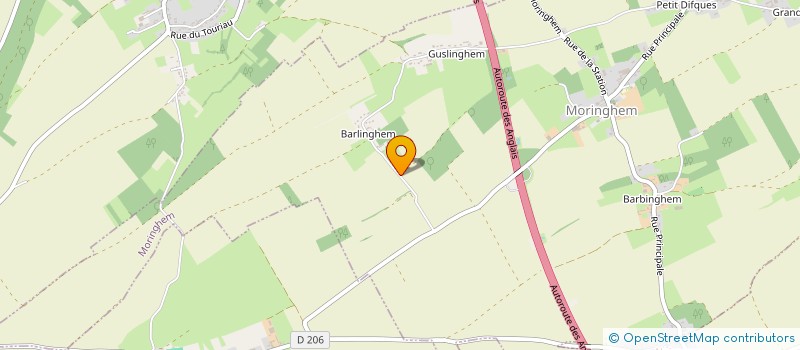 localisation de l'entreprise MONSIEUR CEDRIC FOUQUE  MORINGHEM