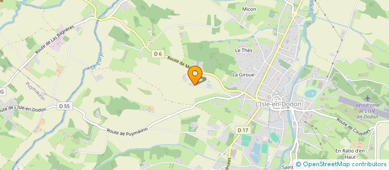 localisation de l'entreprise MONSIEUR CEDRIC FOURCADE  L'ISLE-EN-DODON