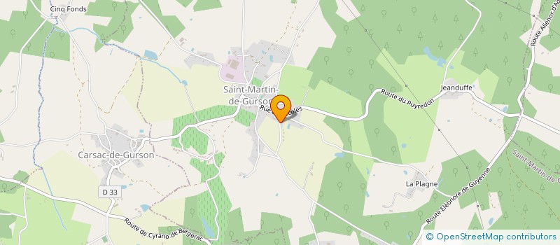 localisation de l'entreprise MONSIEUR CEDRIC FOURNIER  SAINT-MARTIN-DE-GURSON