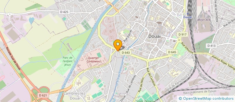 localisation de l'entreprise MONSIEUR CEDRIC FOUVEZ à DOUAI