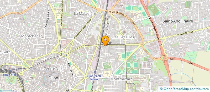 localisation de l'entreprise MONSIEUR CEDRIC FRACHOT à DIJON
