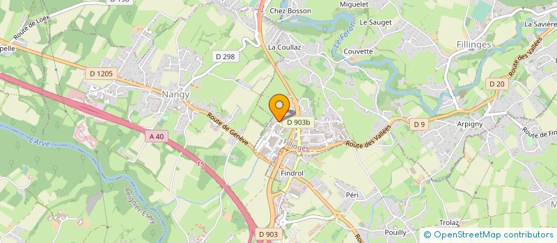 localisation de l'entreprise MONSIEUR CEDRIC FRANCOIS  FILLINGES