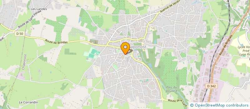 localisation de l'entreprise MONSIEUR CEDRIC FRANCOIS GALLAND  CHAPONOST