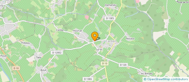 localisation de l'entreprise MONSIEUR CEDRIC FRECHAUT  CARDAN