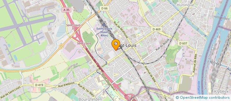 localisation de l'entreprise MONSIEUR CEDRIC FROEHLICH à SAINT-LOUIS