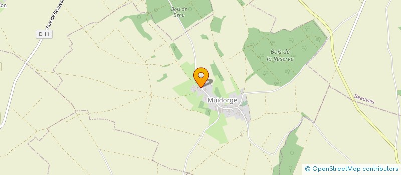 localisation de l'entreprise MONSIEUR CEDRIC FRUITIER  MUIDORGE