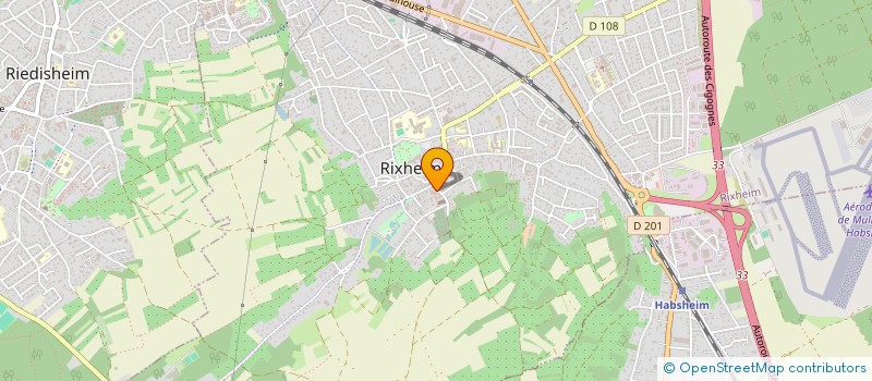 localisation de l'entreprise MONSIEUR CEDRIC FUCHS  RIXHEIM