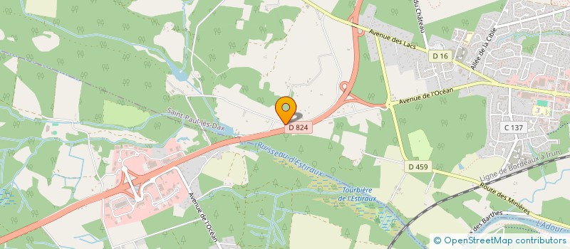 localisation de l'entreprise MONSIEUR CEDRIC GABARRES  SAINT-PAUL-LES-DAX