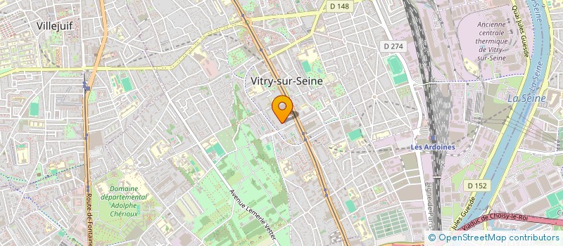 localisation de l'entreprise MONSIEUR CEDRIC GABIROT à VITRY-SUR-SEINE