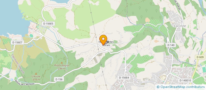 localisation de l'entreprise MONSIEUR CEDRIC GABRIEL  CABRIERES