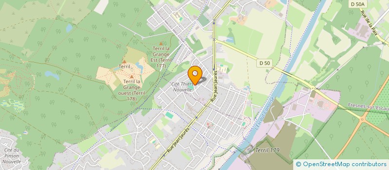 localisation de l'entreprise MONSIEUR CEDRIC GAHITTE  ESCAUTPONT