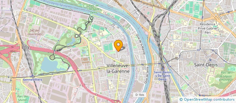 localisation de l'entreprise MONSIEUR CEDRIC GALANTE  VILLENEUVE LA GARENNE