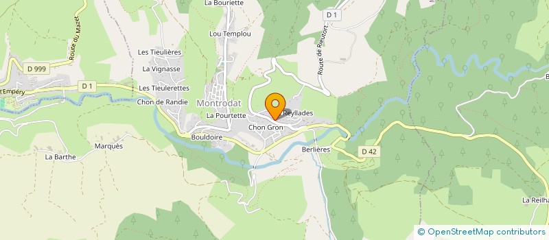 localisation de l'entreprise MONSIEUR CEDRIC GALEOTE  MONTRODAT