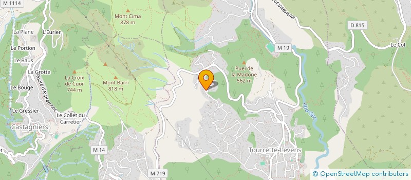 localisation de l'entreprise MONSIEUR CEDRIC GALEOTTI  TOURRETTE-LEVENS