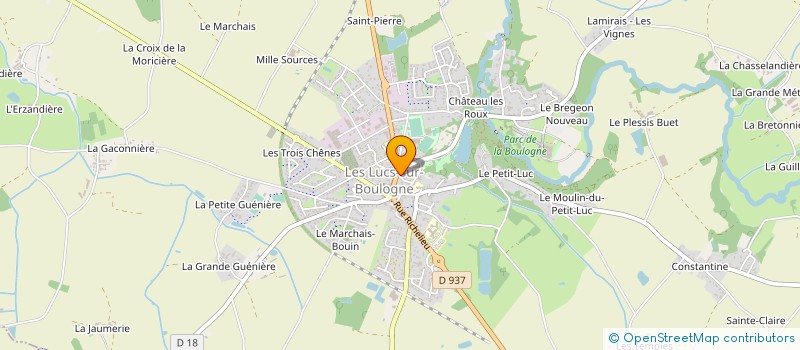 localisation de l'entreprise MONSIEUR CEDRIC GALLICHER à LES LUCS-SUR-BOULOGNE