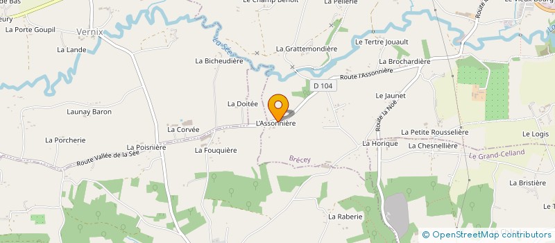 localisation de l'entreprise MONSIEUR CEDRIC GALLIER à BRECEY