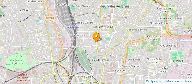 localisation de l'entreprise MONSIEUR CEDRIC GALLOU à FLEURY-LES-AUBRAIS