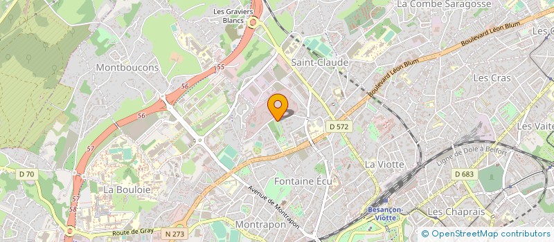 localisation de l'entreprise MONSIEUR CEDRIC GANARD à BESANCON