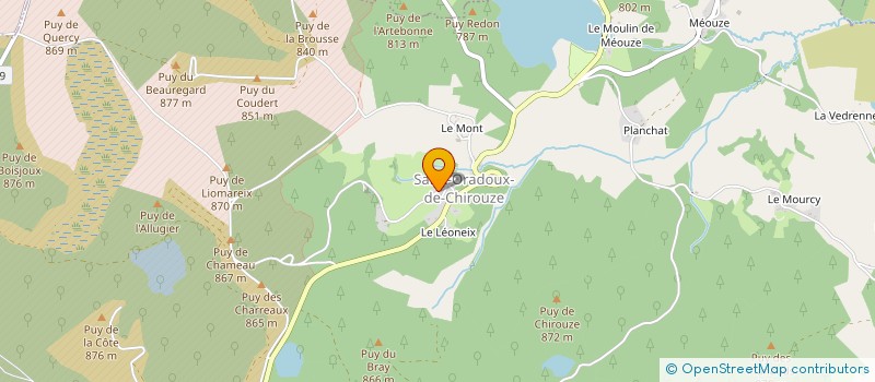 localisation de l'entreprise MONSIEUR CEDRIC GARABELLO  SAINT ORADOUX DE CHIROUZE