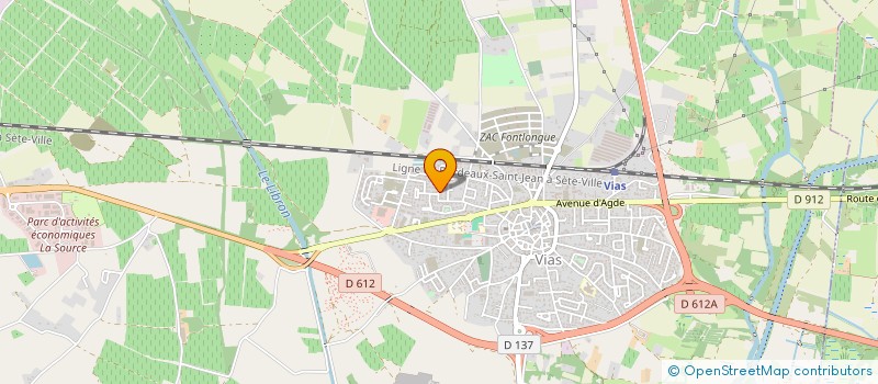 localisation de l'entreprise MONSIEUR CEDRIC GARCIA à VIAS