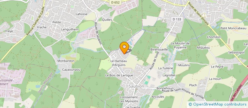 localisation de l'entreprise MONSIEUR CEDRIC GARCIA  SAUBION