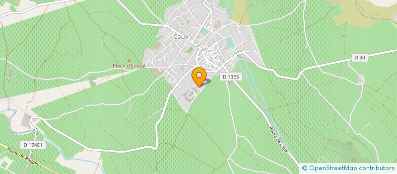 localisation de l'entreprise MONSIEUR CEDRIC GARCIA  CAUX