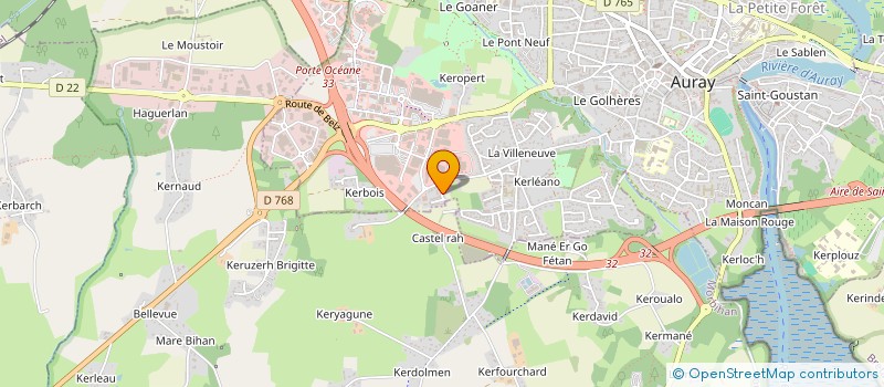 localisation de l'entreprise MONSIEUR CEDRIC GARNIER à AURAY