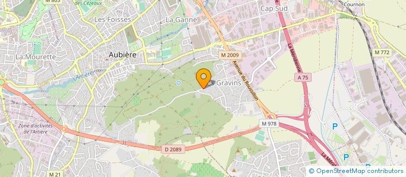 localisation de l'entreprise MONSIEUR CEDRIC GATT  AUBIERE