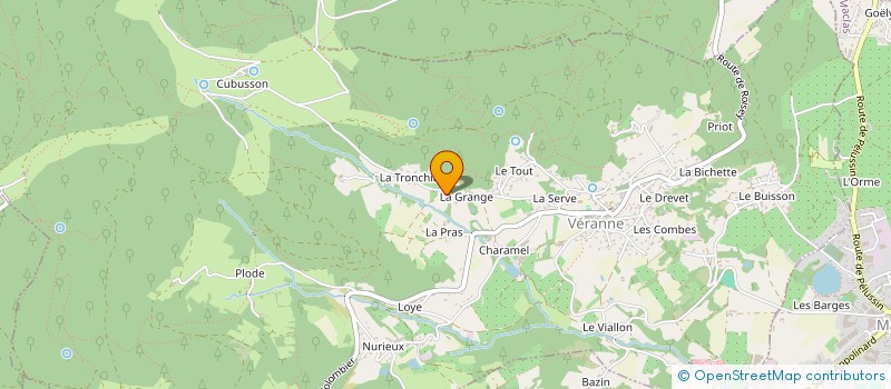 localisation de l'entreprise MONSIEUR CEDRIC GAUCI  VERANNE