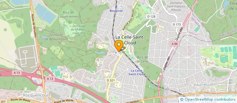 localisation de l'entreprise MONSIEUR CEDRIC GAUDINEAU  LA CELLE-SAINT-CLOUD