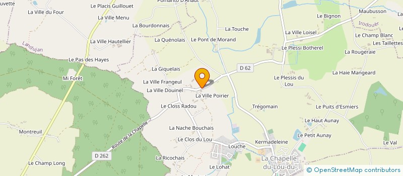 localisation de l'entreprise MONSIEUR CEDRIC GAUTIER à LA CHAPELLE DU LOU DU LAC